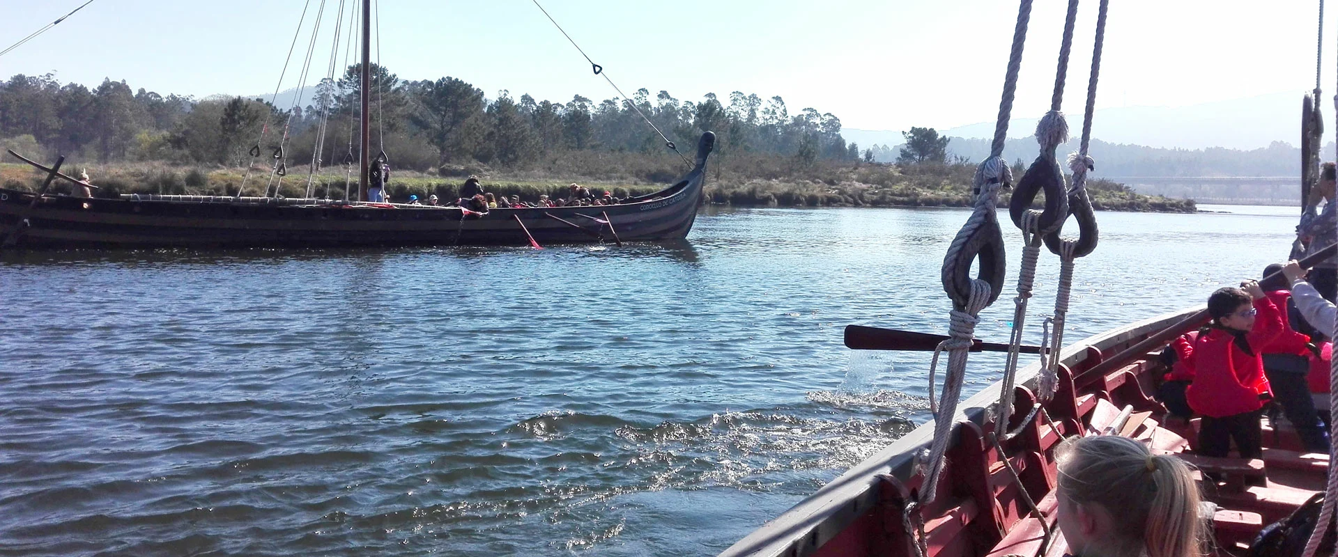 Ruta por el río Ulla en Drakar Vikingo